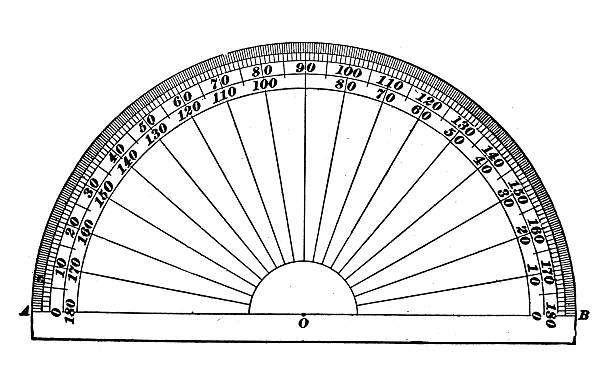 Round Square Protractor 136,500+ Set Square Protractor Mathematics Instrument Of Measurement ...
