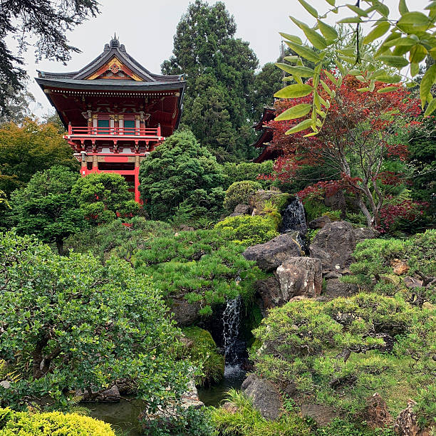 istock Red Pagoda and Waterfall, Hong Kong, 2018 2249738237