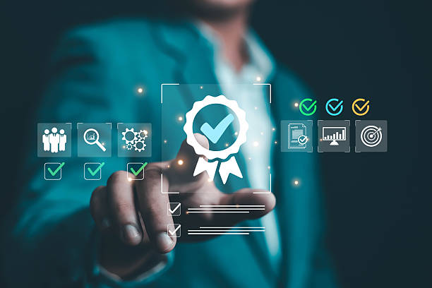 istock A business professional touching a digital quality certification icon with compliance, audit, document verification, performance analytics, and workflow approval elements, representing modern quality 2249740197