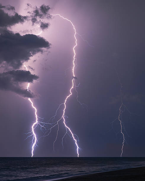 istock Tropical Lightning Storm Over the Ocean 2249740312