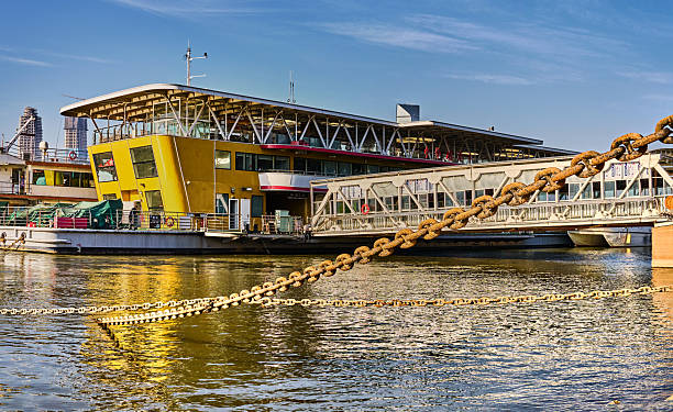 Passenger ship moored on the water