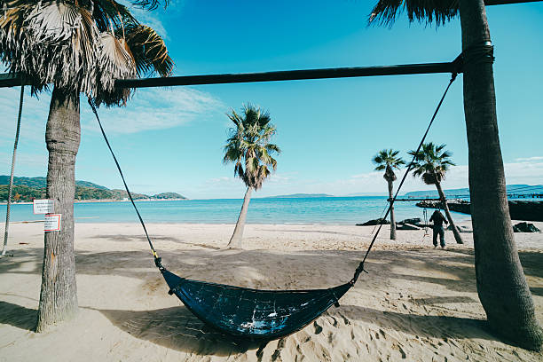 Swings and doors at Kitazaki Beach in Itoshima