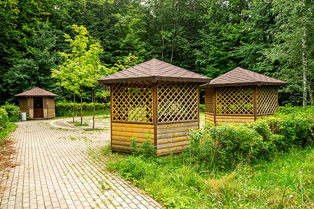 Chinese garden, gazebo