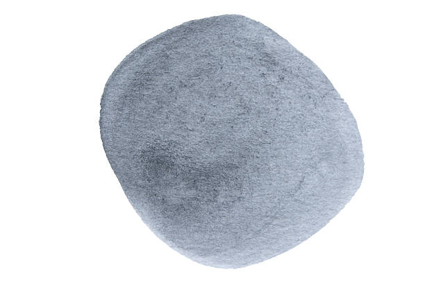 istock Black spot, Black watercolor hand painted circle shape isolated on white background With clipping path 2249755777