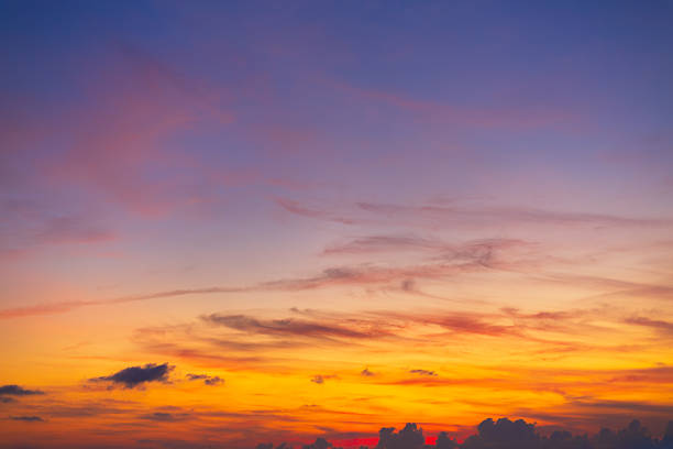 istock Sky and clouds backdrop during sunrise and sunset,Beautiful Panoramic View of Cloudscape during a colorful sunset or sunrise. Taken on the West Coast of British Columbia, Canada. 2249756644