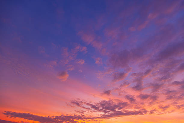 istock Pink sky and clouds backdrop,Sunset sky background with natural light and clouds on colorful orange pink and blue evening sky, Beautiful horizon summer dusk sky backdrop 2249757061
