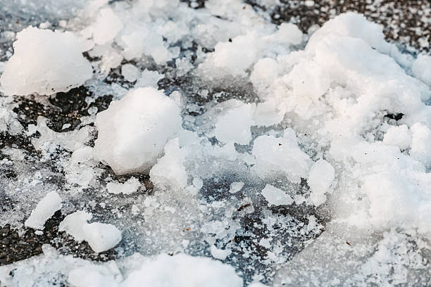 istock Melting Snow and Ice on Winter Pavement Surface 2249772028