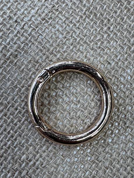 istock silver-colored metal round carabiner 2249778900
