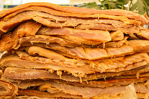 istock Several layers of salted fish meat 2249781572