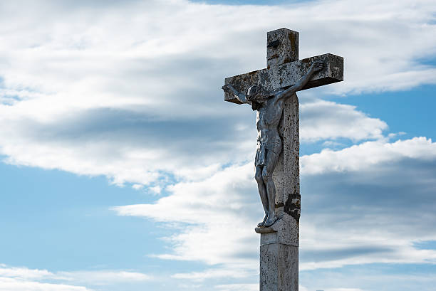 Peyrou's Cross, monumental cross at Royale du Peyrou square in Montpellier, France