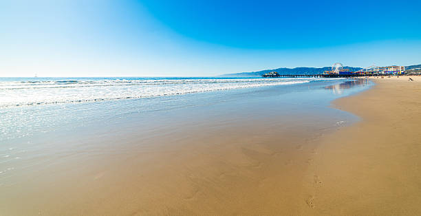 istock Santa Monica shore under a clear sky 2249784608