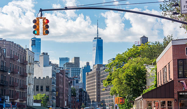 istock Blue sky in Greenwich village 2249785485