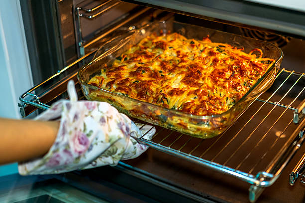 istock Baking Homemade Pasta Casserole in Oven 2249788033