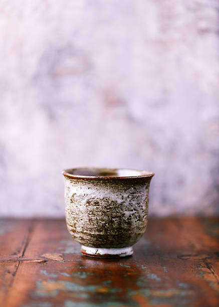 istock Traditional japanese ceramic on rustic wooden background. Soft focus. Copy space. 2249788710