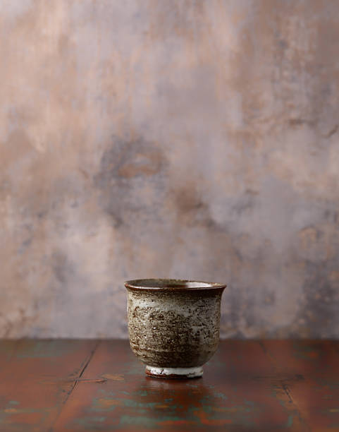 istock Traditional japanese ceramic on rustic wooden background. Soft focus. Copy space. 2249788828