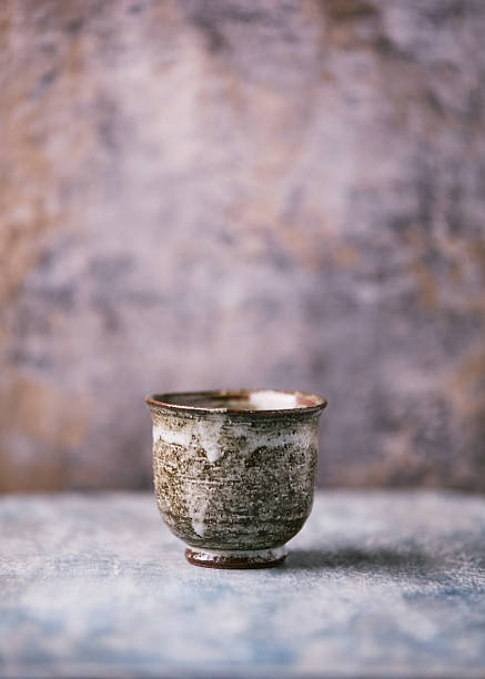 istock Traditional japanese ceramic on rustic wooden background. Soft focus. Copy space. 2249789011