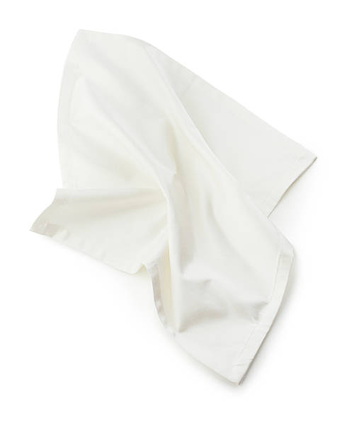 istock White cloth napkin for serving isolated on white background 2249796700