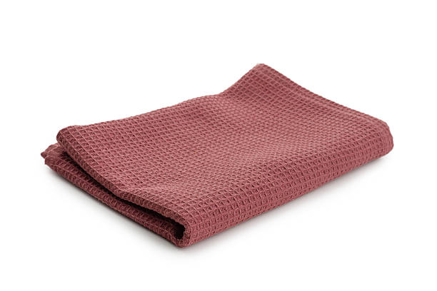 istock Red kitchen waffle towel, cloth napkin 2249796931