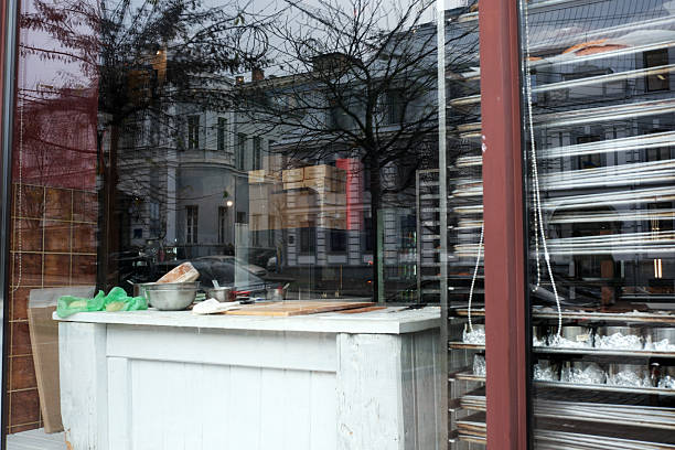A bakery showcases its early morning setup and quiet atmosphere before customers arrive. Kyiv, Ukraine, November 26, 2025.