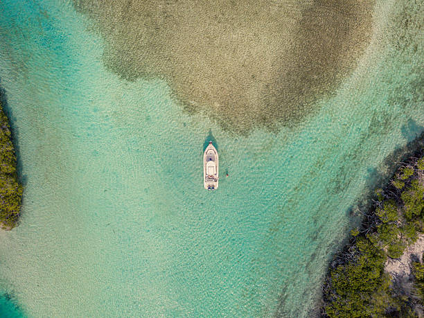 istock Ariel view made by a drone of a boat small vessel 2249830965