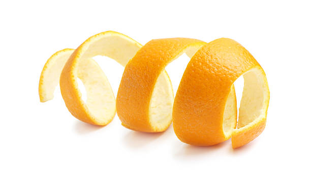 istock One fresh orange peel isolated on white 2249833235