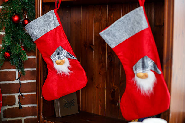 istock New Year decorations in red and green colors 2249839893