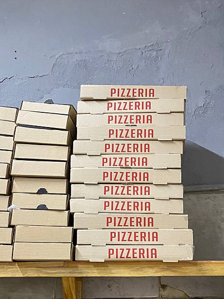 istock pizza boxes for delivery at a pizzeria 2249846718