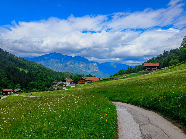 istock Garmisch - Partenkirchen, Germany - June 6, 2025 : Trail walking at Eckbauer mountain Beautiful scenery in Bavaria, Germany 2249847108