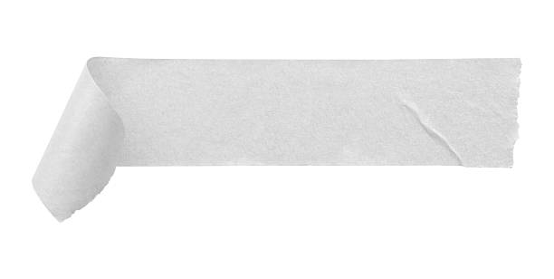 istock White adhesive paper tape isolated on white background 2249848330