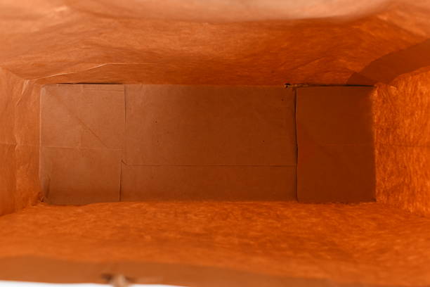 Closeup of a leather suit bag from the 1970s.