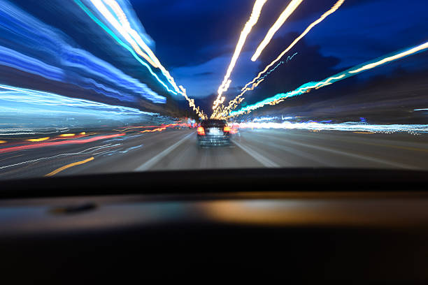 istock Road view while driving, shot from inside the car. 2249863969