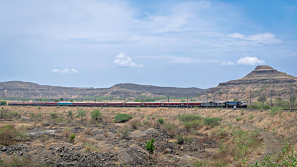 istock A passenger train is passing over a curve through a scenic section on Pune-Miraj railwayline 2249870787