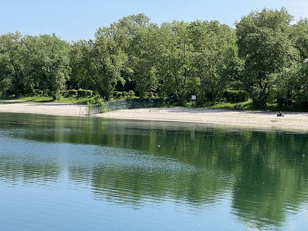 istock Zagreb's beach lake Jarun or bathing place Jarun lake (Zagreb, Croatia) - Zagreber Strandsee Jarun oder Badeort Jarun-See (Zagreb, Kroatien) - Zagrebačko kupalište jezero Jarun (Zagreb, Hrvatska) 2249877045