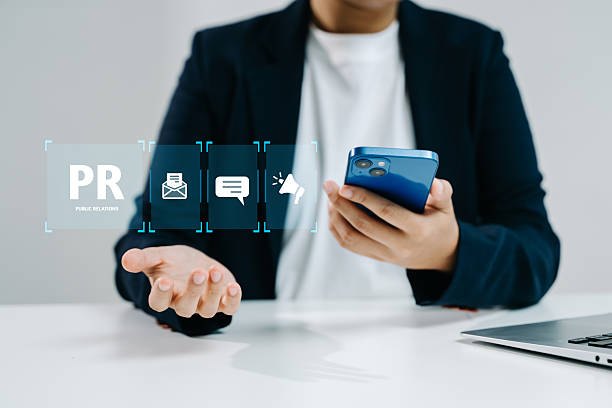 istock PR, Public relations concept. hands using laptop and tablet with public relations icon for communication advertising marketing strategy. 2249878756