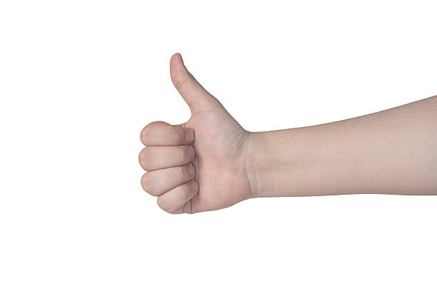 istock Women hand with thumb up sign 2249884495