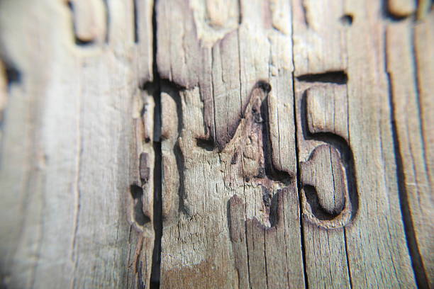 Paris, France: Blue Number 4 Street Address Tile Close-Up