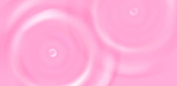 istock Pink yoghurt swirl with creamy strawberry splash and milk ripple. 3d dairy cream wave background. Yogurt pudding or milky mousse top view vector. Beauty bubble and liquid circle soap drop impact 2249895080