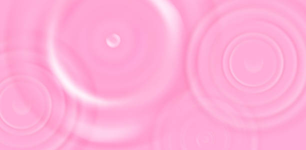 istock Creamy pink splash with milk swirl and strawberry yogurt ripple. 3d cream wave effect for dairy cosmetic or beauty advertisement background. Liquid yoghurt pudding or mousse vector top view 2249895113