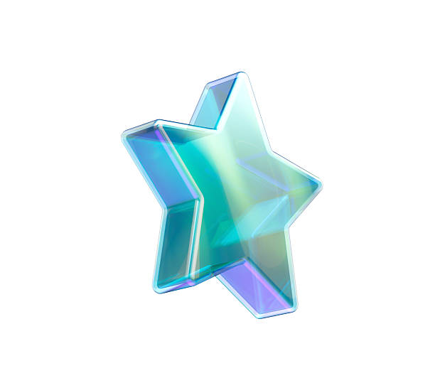 istock A light blue 3D star with a translucent, glossy finish and subtle reflections. 3d Illustration 2249898484