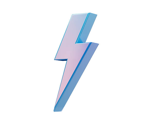 istock A modern 3D lightning bolt icon with a soft blue gradient and glossy reflections.3d illustration 2249898490