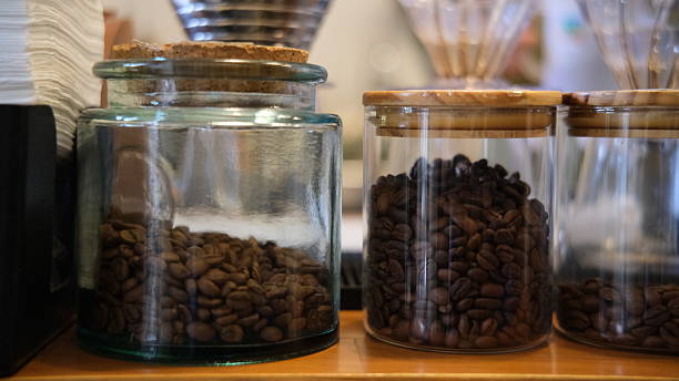 istock Various types of coffee beans in a glass jar. 2249899613