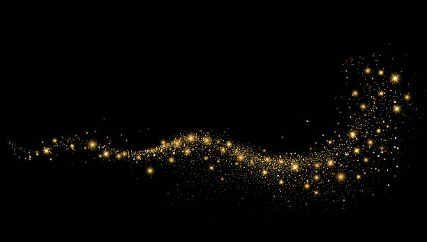 istock Abstract shiny gold glitter design element. For New Year, Merry Christmas greeting card design 2249902370