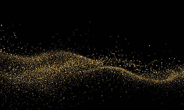 istock Abstract shiny gold glitter design element. For New Year, Merry Christmas greeting card design 2249902380