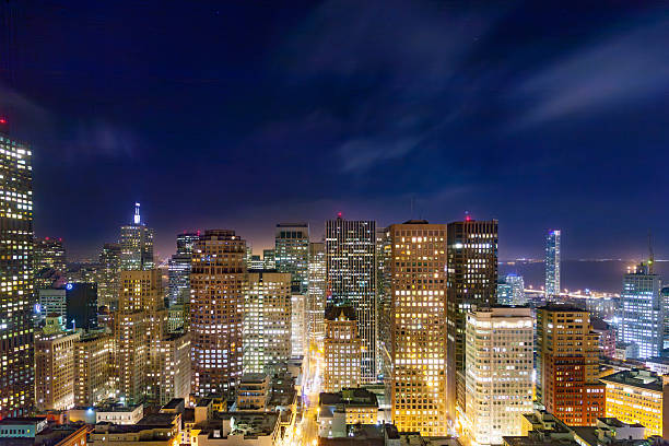 istock aerial of San Francisco by night 2249904837