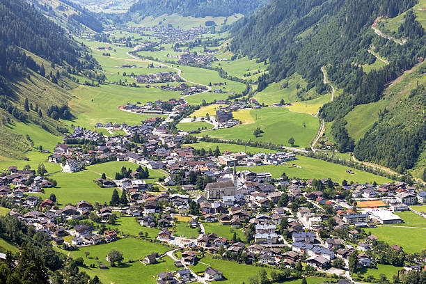 istock Rauris village in valley framed by Alps mountains 2249906120