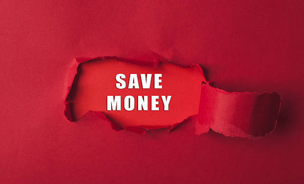 istock Red torn paper revealing bold text 
