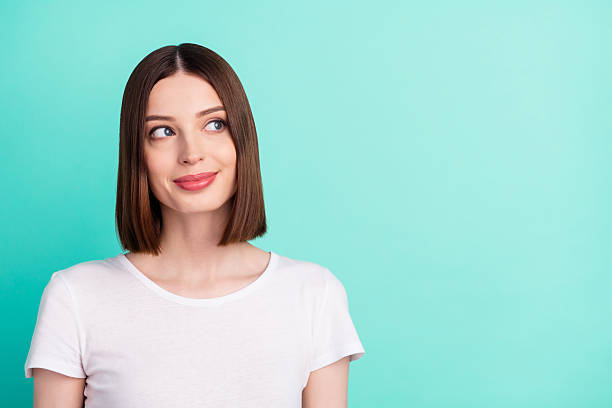 istock Portrait of attractive cheerful minded girl creating solution copy space isolated over bright teal turquoise color background 2249911366