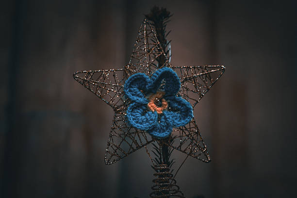 Glitter Christmas snowflake ornament.