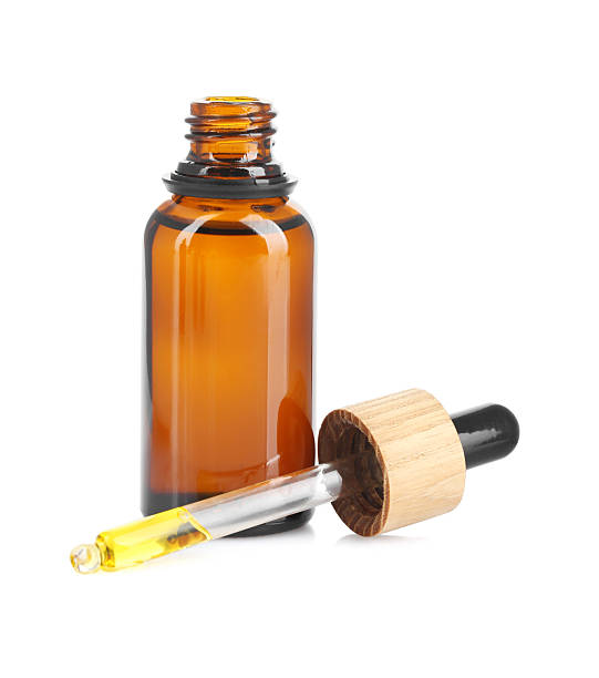 istock Glass bottle and pipette with tincture isolated on white 2249915737