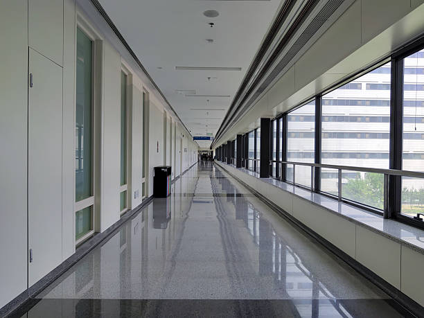 istock Empty hallway in the modern hospital 2249915940